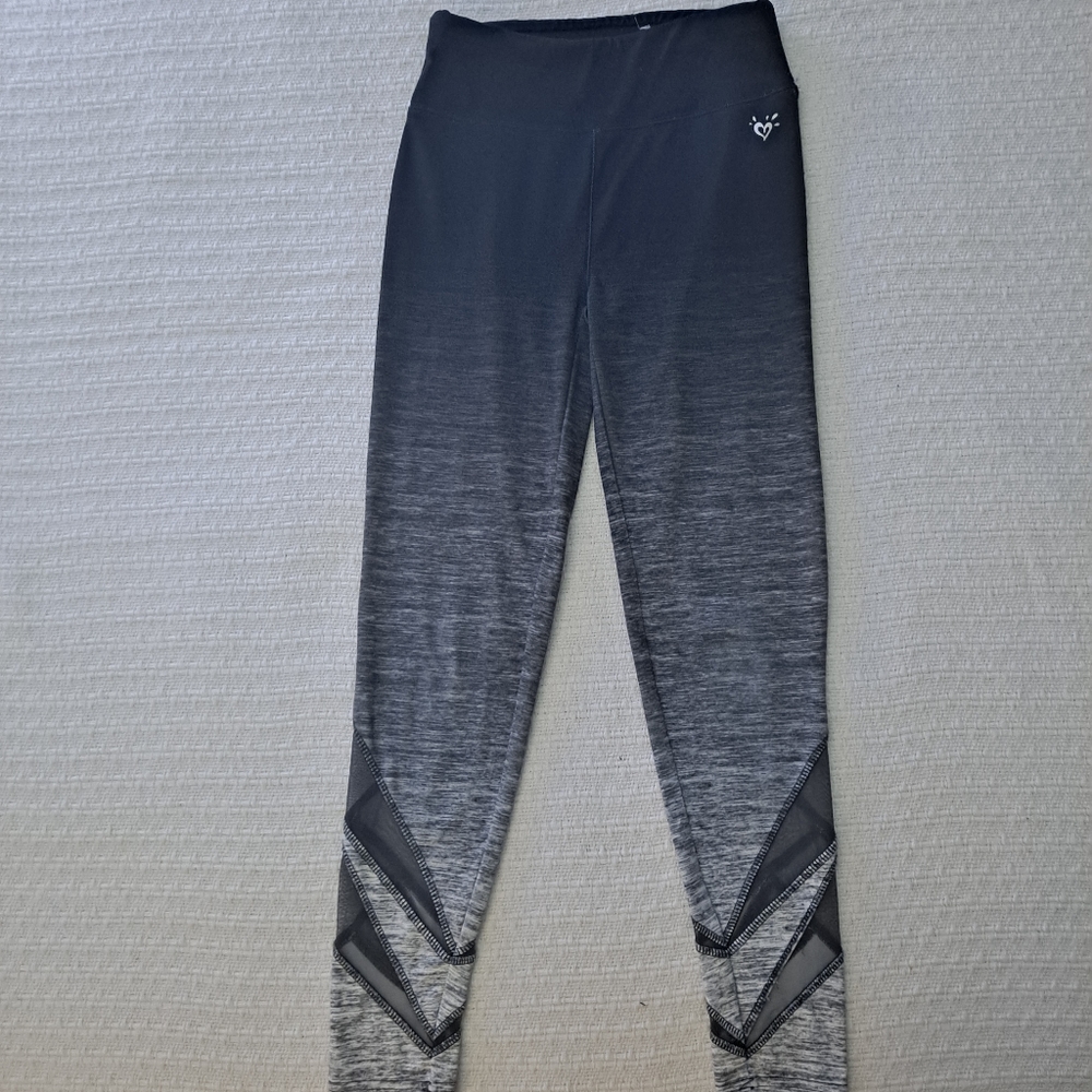Justice Black Fading White Legging Pants